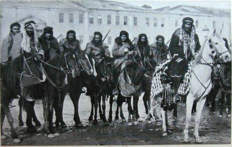 إبراهيم-باشا-المللي-مع-فرسانه-.......-سنة-1885-عليه-رحمة-الله-تعالى.